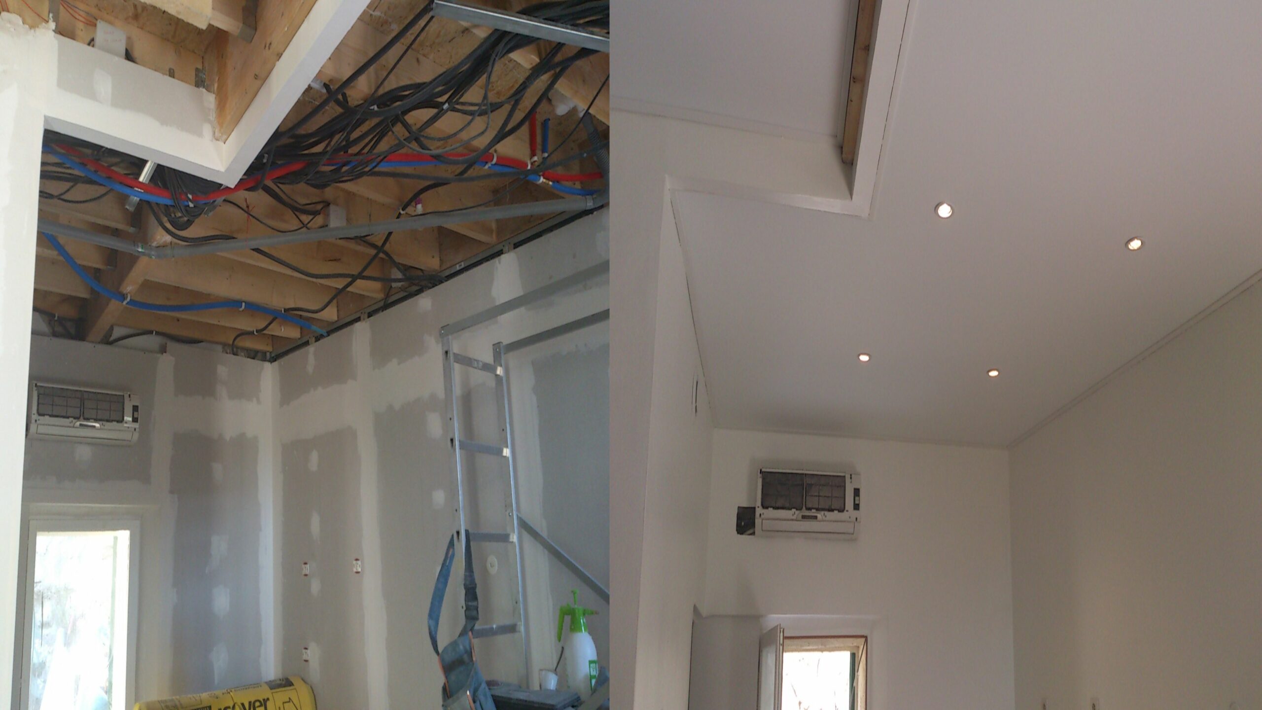 Stretch ceiling vaulted,